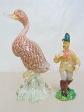 2 ART GLASS FIGURES, MURANO DU