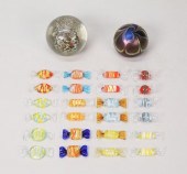 2 ART GLASS PAPERWEIGHTS, MURA