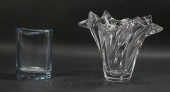 2 ART GLASS VASES STROMBERGSHY