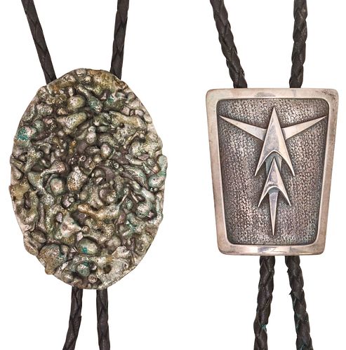 (2) ARTISAN SOUTHWEST STERLING BOLO