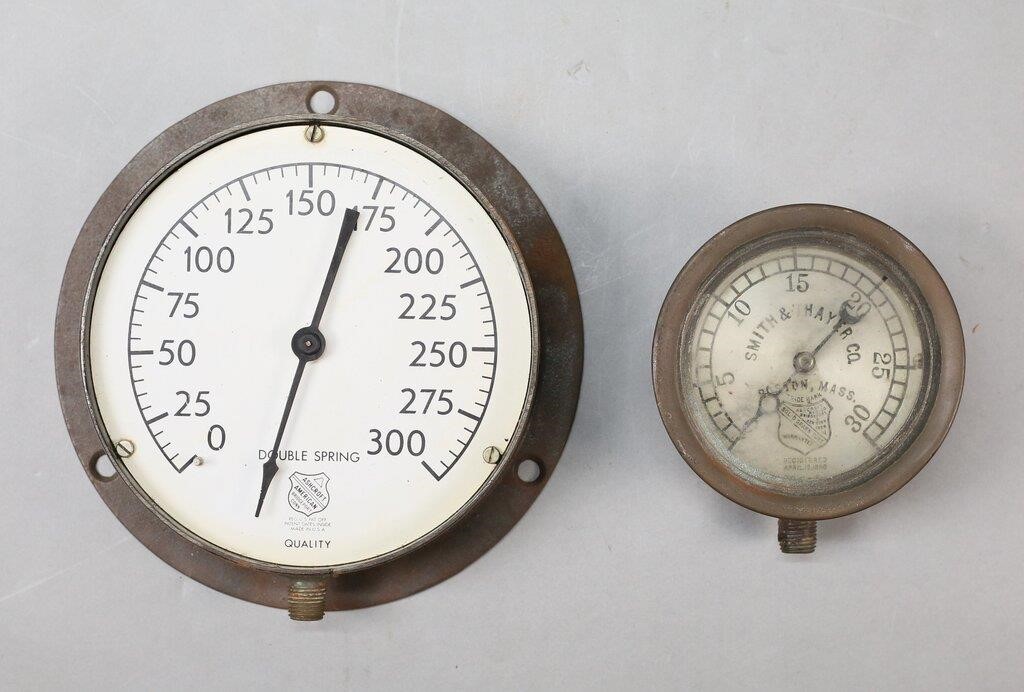 2 ASHCROFT PRESSURE GAUGES2 vintage