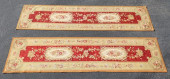 (2) AUBUSSON STYLE FLORAL WOVE
