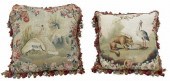 (2) AUBUSSON STYLE TAPESTRY-FR