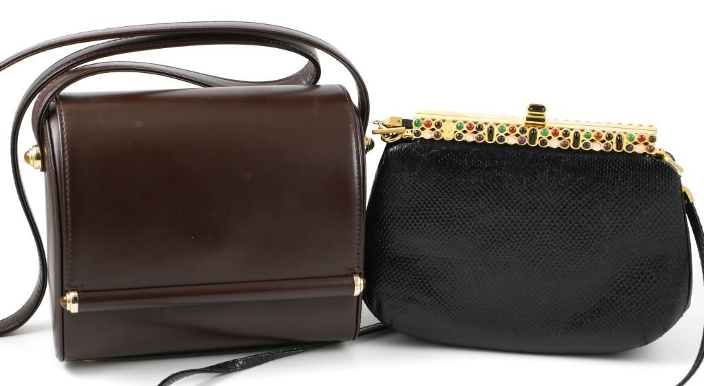 2 AUTHENTIC JUDITH LEIBER PURSES