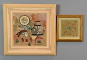(2) AUTHENTIC NAVAJO SAND PAIN