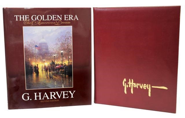 (2) AUTOGRAPHED ARTIST BOOKS: G.