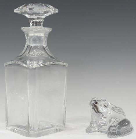 (2) BACCARAT CRYSTAL DECANTER &