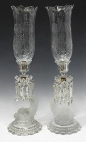 (2) BACCARAT CRYSTAL DOLPHIN H