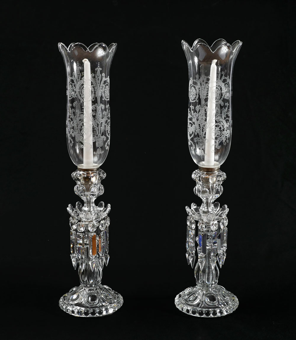 2 BACCARAT MANTLE LUSTERS: 2