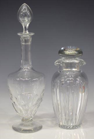 (2) BACCARAT WHISKEY CARAFE &