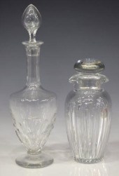 (2) BACCARAT WHISKEY CARAFE &