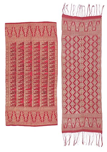 2 BALINESE SONGKET TEXTILES,