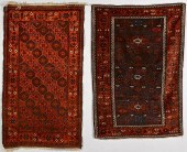 2 BALUCHI AREA RUGS, 1ST HALF