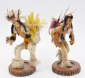 2 BANNOCK NATIVE AMERICAN FIGU