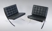 2 BARCELONA STYLE CHAIRS: 2- C