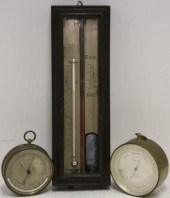 2 BAROMETERS AND 1 HYDROMETER