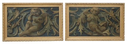 (2) BAROQUE STYLE OIL PAINTINGS