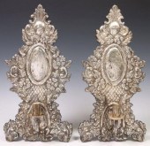 (2) BAROQUE STYLE REPOUSSE MET