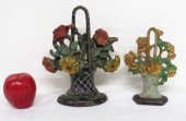 (2) BASKET OF FLOWER'S CAST IR