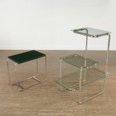 (2) BAUHAUS OR ART DECO CHROME