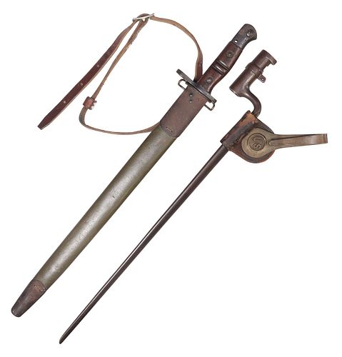 (2) BAYONETS: U.S. 1873 SOCKET