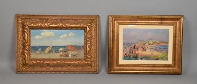 2 BEACH SCENE ART PRINTS2 beach