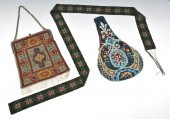 2 BEADED PURSES AND A BEADED B