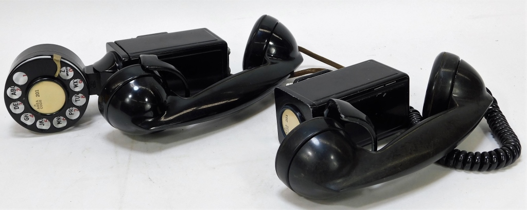 2 BELL TELEPHONE SPACE SAVER ROTARY