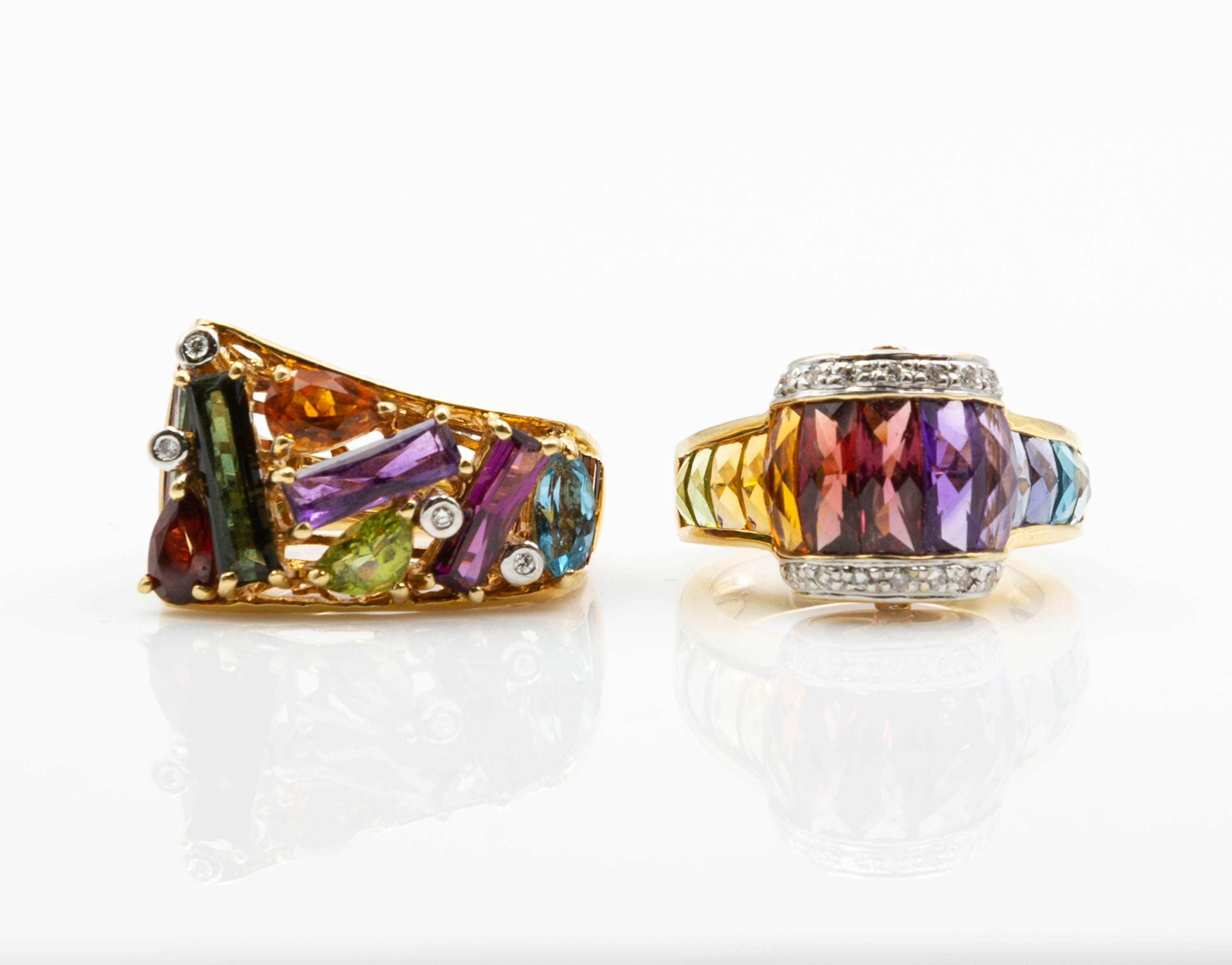 (2) BELLARRI 18K GOLD,