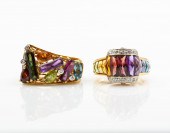 (2) BELLARRI 18K GOLD, MULTI-S