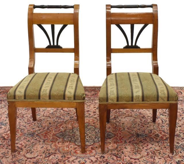 (2) BIEDERMEIER FRUITWOOD &