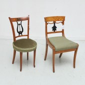 (2) BIEDERMEIER FRUITWOOD SIDE