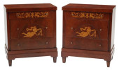 (2) BIEDERMEIER STYLE MARQUETR