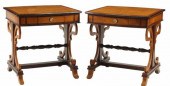 (2) BIEDERMEIER STYLE ONE-DRAW