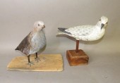 2 BIRD CARVINGS ON STANDSca. 1