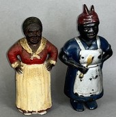 2 BLACK AMERICANA IRON FIGURAL