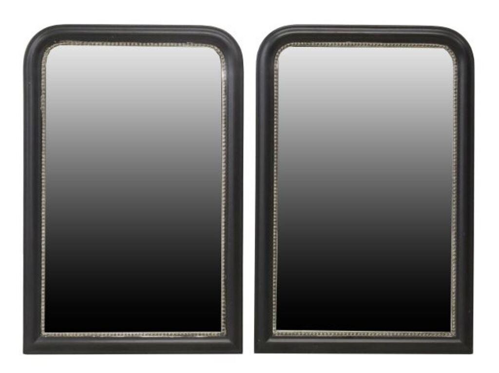 (2) BLACK LOUIS PHILIPPE STYLE WALL