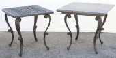 (2) BLACK METAL OUTDOOR PATIO