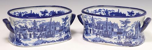 (2) BLUE &AMP; WHITE TRANSFERWARE