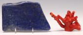 (2) BLUE LAPIS SLAB SPECIMAN &