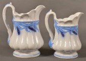 2 BLUE WHEAT PATTERN IRONSTONE