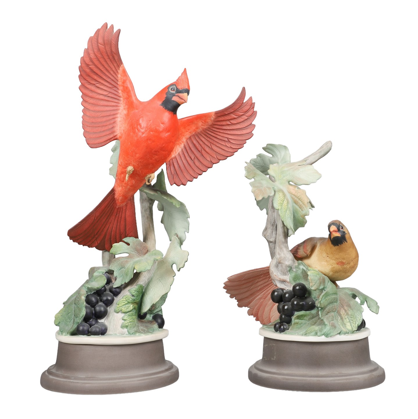 (2) Boehm bisque porcelain