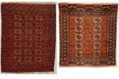 2 BOKHARA TEKKE RUGS1st item: