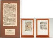 2 BOOK OF HOURS PAGES & MARTIN