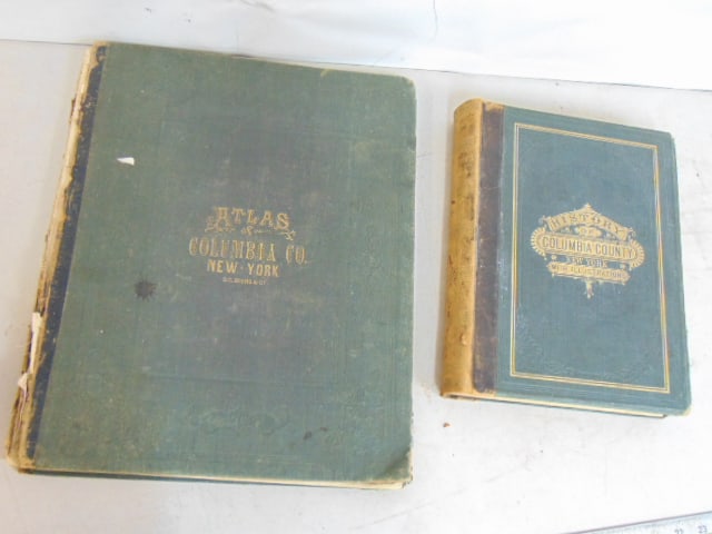 2 BOOKS. ATLAS OF COLUMBIA COUNTY &