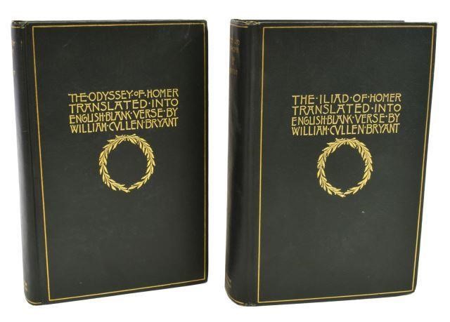 (2) BOOKS: HOMER'S ILIAD & ODYSSEY,