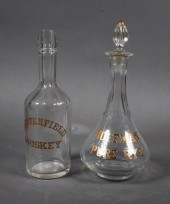 (2) BOTTLES HOFFMAN PURE RYE C