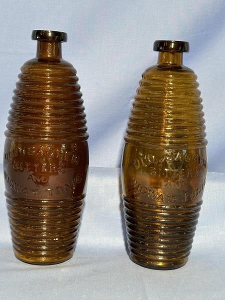2 BOTTLES OLD SACHEM BITTERS AND