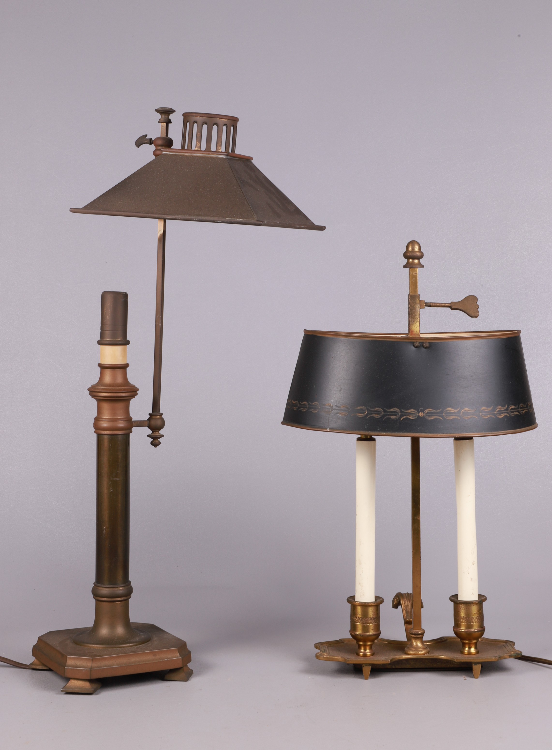 (2) Boulette table lamps, c/o