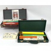 2 Boxed MAH JONG Sets. 

Dimen